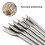 6Pcs Flat Spade Drill Bit Set 10-25mm Three Point Positioning Carpentry Boring Bits for Door Lock Hole Opening 3