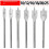 6Pcs Flat Spade Drill Bit Set 10-25mm Three Point Positioning Carpentry Boring Bits for Door Lock Hole Opening 5