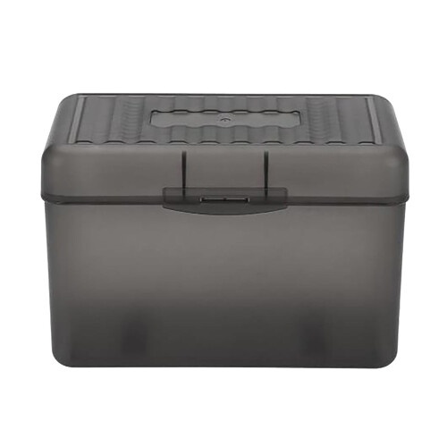 Indekskortholderboks grå 7,5 x 12,5 cm, plass til 250 kort