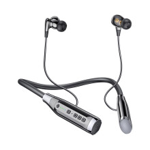 Fones de ouvido Bluetooth com faixa para pescoço, à prova d'água IPX5, 100 horas de reprodução.