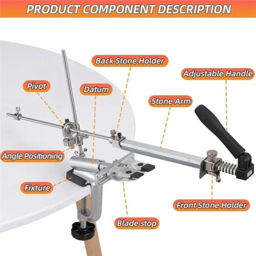 RUIXIN PRO RX-009 Knife Sharpener Kit 4 Whetstones 4 Diamond Stones Fixed Angle with Box 2