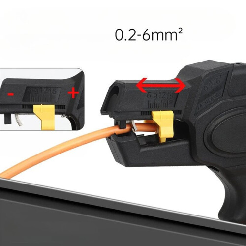 Automatic Wire Stripper 0.08-6mm Self Adjusting Multi Function Electrician Tool Cable Stripping Tool for Wire Removal