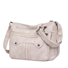 Dámska mäkká kabelka cez rameno, ľahká crossbody kabelka