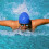 Silicone Swimming Cap with Ear Protection One Size 3