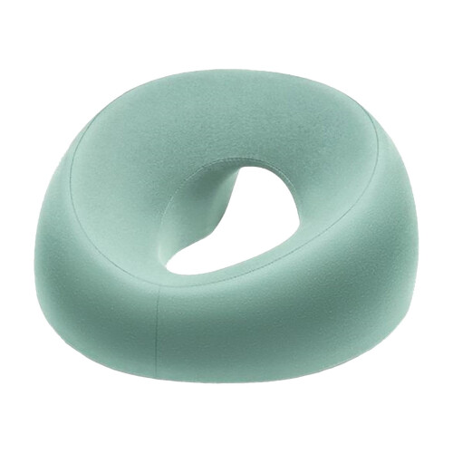 Almofada de apoio de cabeça em espuma viscoelástica em formato de meia-lua para mesas de massagem1