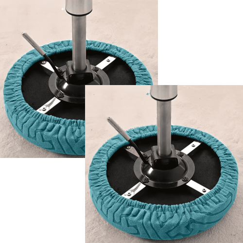 Housses de coussin rondes pour tabouret de bar, rembourrées et élastiques.