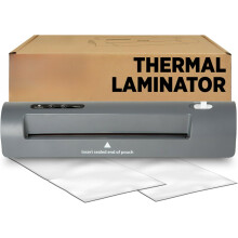 Laminadora térmica gris de 9 pulgadas