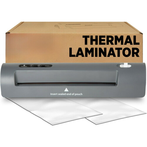 Laminadora térmica gris de 9 pulgadas