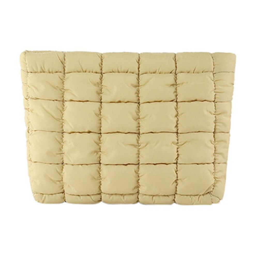 Quilted Makeup Bag Women's Toiletry Organizer Pouch