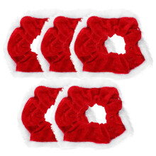 Gumki do włosów Red Velvet, 5 szt.