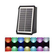 Lot de 12 lampes solaires de terrasse extérieures étanches IP65 à LED