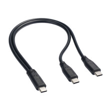 Cabo divisor USB-C para carregamento rápido de 30 cm