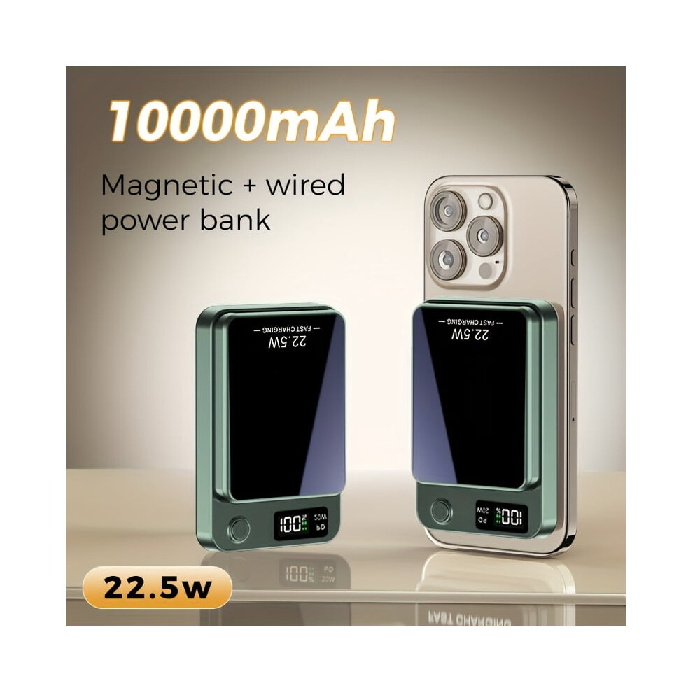 10000Mah Magnetic Power Bank 15W Iphone 22.5W Android 9122141473886