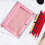 3-Ring Binder Pouch Transparent Zipper Large Capacity 5