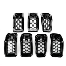 Car Front Mesh Racing Grills Bumper Honeycomb Grille for Cherokee 2014-2018 68303626AA Black