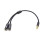 Headset mikrofon splitterkabel til PC 3,5 mm han til dobbelt 1
