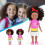Bebê reborn afro-americano de 25 cm com cabelo cacheado 7