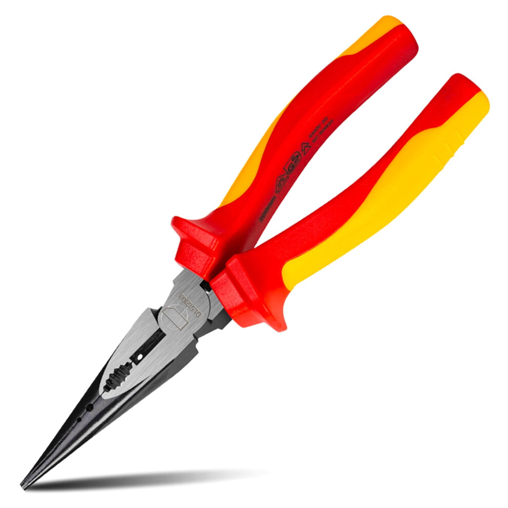 Insulated Long Needle Nose Pliers Electrician Tool 1 Piece 9122141433590