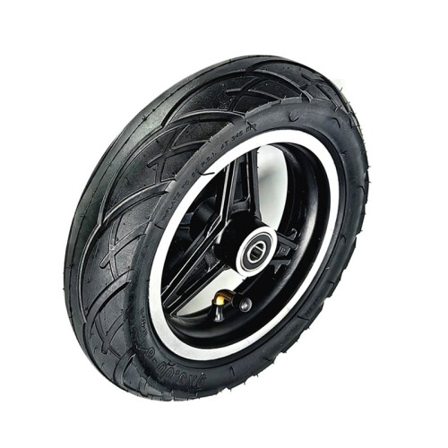 Pneu A Vácuo de 9 Polegadas, 9x3.00-6, Sem Câmara, com Cubo, para Scooter Elétrica e Cadeira de Rodas Elétrica. Diâmetro Interno de 10 mm. 1
