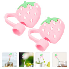 2-Pack Silicone Straw Dust Covers Leakproof Caps for Straw and Cleanliness