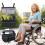 Wheelchair Side Bag Gray Waterproof Storage Pouch with Cup 6