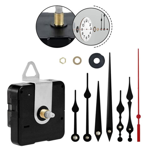 Kit de mécanisme d'horloge silencieuse avec aiguilles pour réparation 2