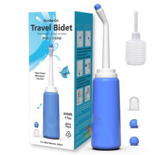 Portable travel bidet sprayer manual press 1 piece