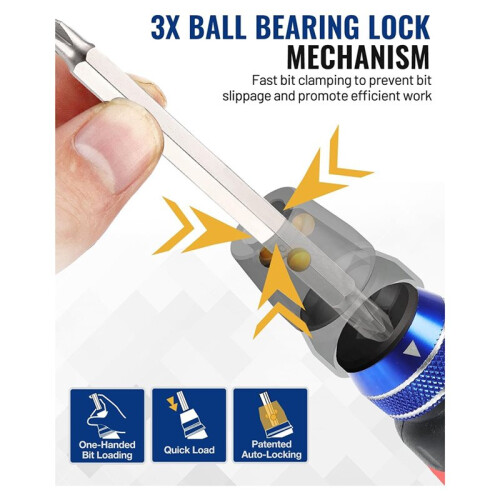 12-in-1 Ratcheting Multi-Bit Screwdriver Set with Quick-Load Mechanism and Ergonomic Handle 2