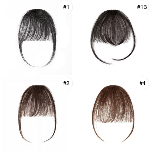 Flequillo postizo de cabello humano para mujer 1