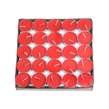 Candele tealight senza profumo, colore verde acqua, confezione da 50
