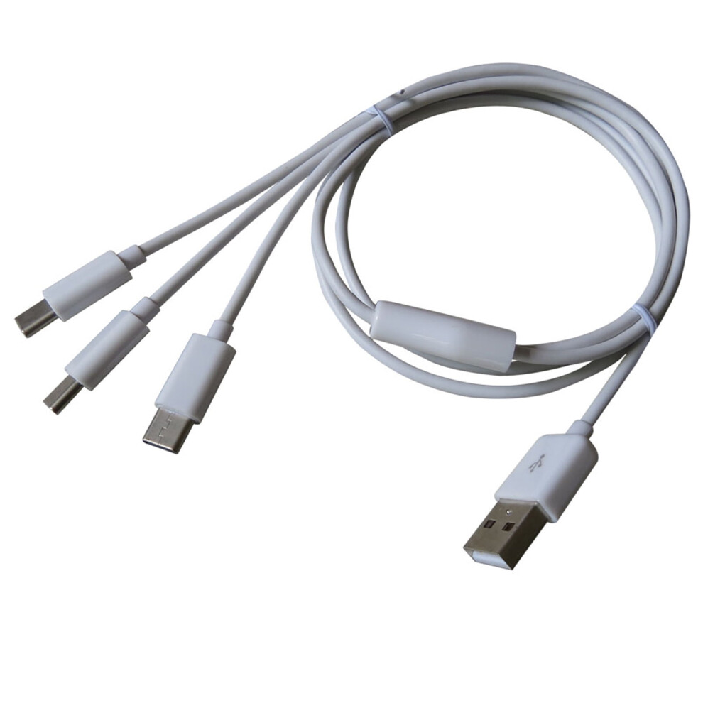 Usb-C Splitter Cable 3-In-1 Charging And Data Sync 9122141436232