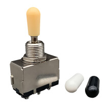Electric Guitar 3Way Toggle Electric Guitar Pickup Selector 3 Position Pickup Toggle with Knob Caps
