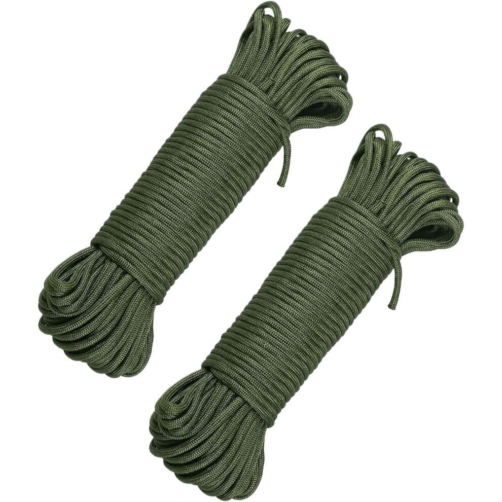 Braided Nylon Rope Heavy Duty 98 Ft 1/5 Inch 913211359181