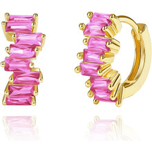 Gold Huggie Earrings for Women 14K Plated Mini Hoops