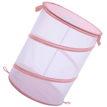 Panier à linge pliable en filet avec poignées