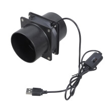USB 5V 75mm Inline Duct Exhaust Fan 3-Speed