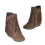 Women's Ankle Boots Mid Heel Pointed Toe Slip-on 38 6