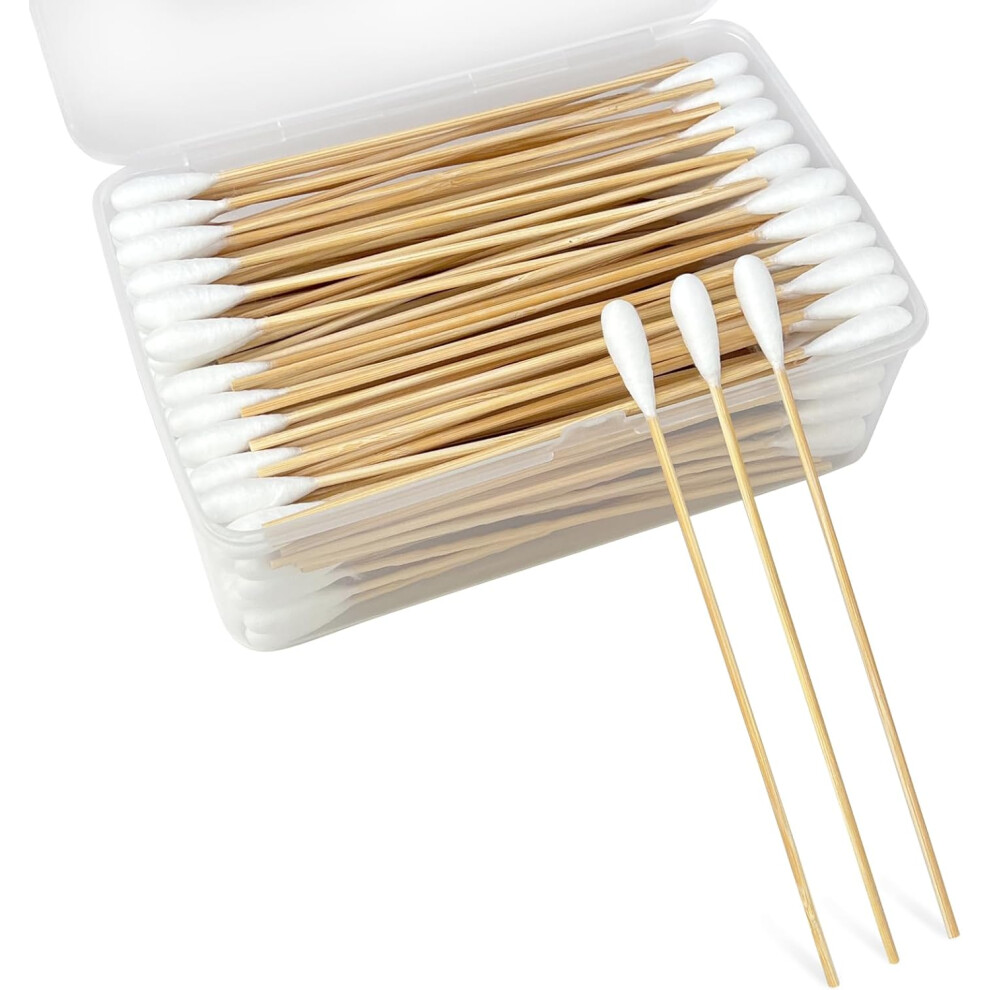Cotton Swabs for Pets Bamboo Handle 200 pcs