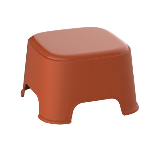 Tabouret en plastique empilable, escabeau compact antidérapant 1