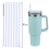 Reusable Plastic Straw with Cleaning Brush for Stanley 2