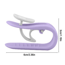Fermagli per lenzuola in plastica con bordi arrotondati, confezione da 8, 6x2x3 cm