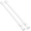 Verstelbare spanstang wit 12-19 inch 2-pack 1