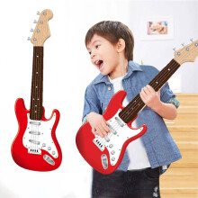 4-String Electric Guitar for Teens – Lightweight, Smooth Handling, Red, 7x5x16.5 in, Compatible with Standard Accessories