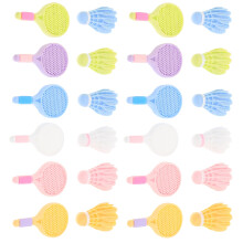 Mini Badminton Rackets Decorative Craft Set 12 Pieces