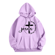 Sweat à capuche pour femme, imprimé « Trust in the Lord », coupe oversize.