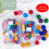 Glitterende pompons voor katten, 50 stuks (2 inch) 7