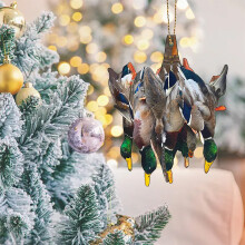 Duck Hunting Ornament Acrylic 2D Flat 1 Piece