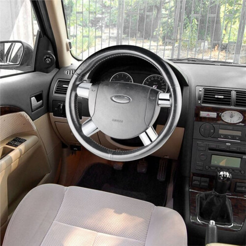 4pcs Steering Wheel Cover Stickers for  Mondeo 2004 2005 2006 Interior Modification Acc 1