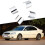 4pcs Steering Wheel Cover Stickers for  Mondeo 2004 2005 2006 Interior Modification Acc 3