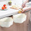 YangJinLian storage bins white plastic with handle 6